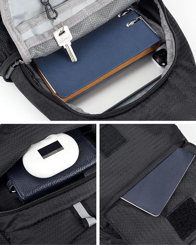 WATERFLY Packable Small Crossbody Sling Backpack Shoulder Chest Bag Daypack for Hiking Traveling