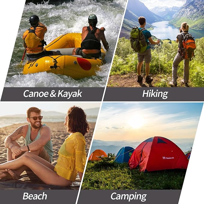 Dry Bag Backpack,25L Dry bags waterproof Kayaking, Waterproof bag with Waist Pouch and Phone Case,Waterproof Backpack Marine dry bag for Kayaking, Beach, Rafting, Boating (Gray)