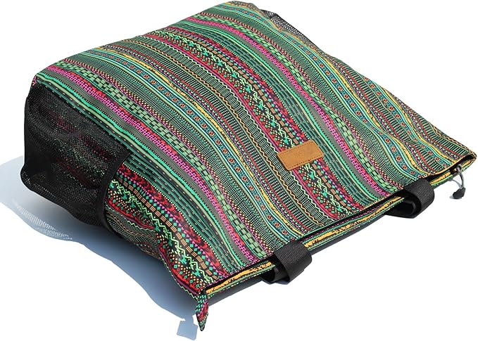 ESVAN Original Floral Water Resistant Large Tote Bag Shoulder Bag for Gym Beach Travel Daily Bags Upgraded