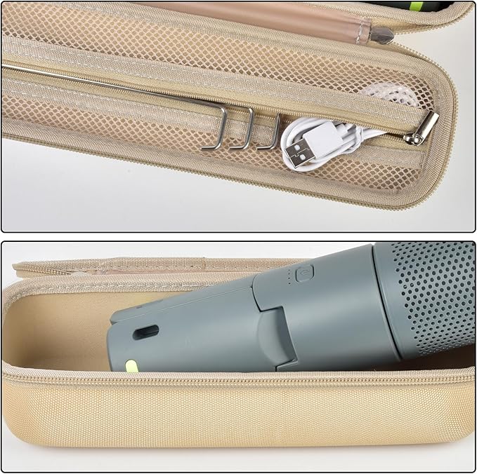 Boobowl Case Compatible with BYSOU/for AsFrost/for SupeDesk/ for Outask Camping Light Telescopic and Collapsible Night Mobile Lighting Battery, Outdoor Camping Lantern Bag (Box Only) (Brown)