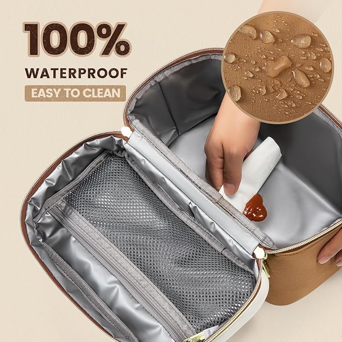 LOVEVOOK Lunch Box for Women,Large Adult Insulated Lunch Bag for Women,Leakproof Cooler Bag for Office Picnic Hiking Beach,Lunch Tote Bag with Adjustable Shoulder Strap