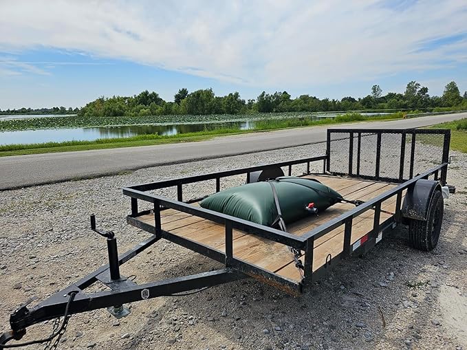 130 Gallon Water Bladder/Food Grade/Water Tank-Includes Brass Fittings for Quick Garden Hose Connection-Emergency Water Storage/Camping Gear/Survival Kit