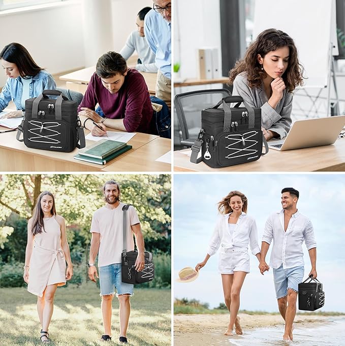 Maelstrom Soft Cooler Bag,Collapsible Soft Sided Cooler,24/30/60/75 Cans Beach Cooler,Ice Chest,Large Leakproof Camping Cooler,Portable Travel Cooler for Grocery Shopping,Camping,Road Trips