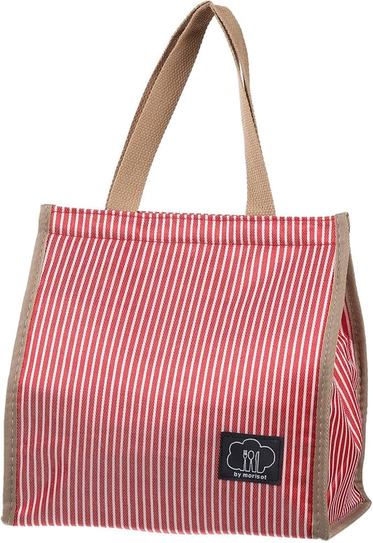 PATIKIL Insulated Lunch Bag, Oxford Cloth Waterproof Lunch Tote Bag Thermal Portable Lunch Box Food Container for Work Office Picnic Outdoor, 10.24"x6.69"x10.24", Red