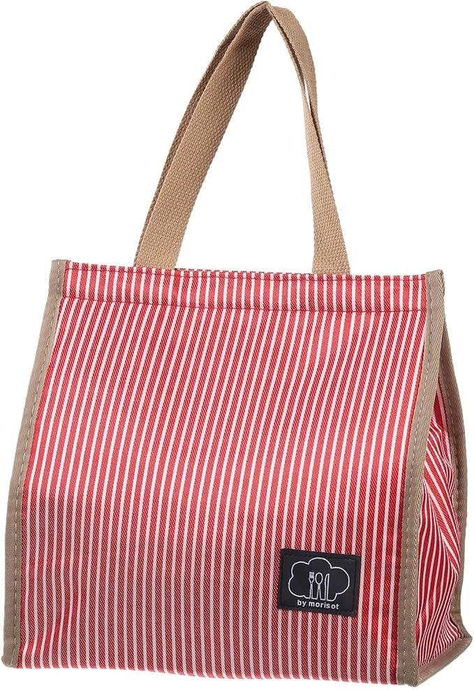 PATIKIL Insulated Lunch Bag, Oxford Cloth Waterproof Lunch Tote Bag Thermal Portable Lunch Box Food Container for Work Office Picnic Outdoor, 9.45"x5.91"x8.66", Red
