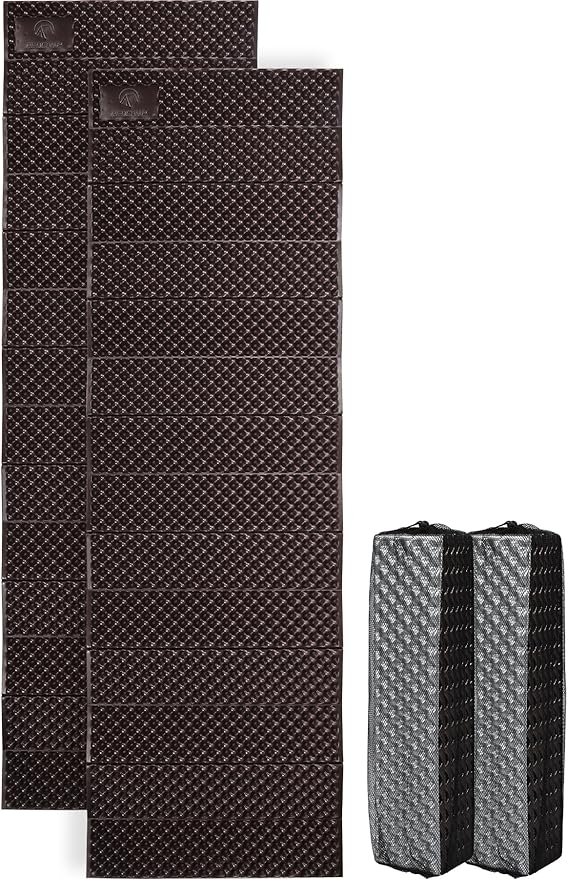 REDCAMP Foldable Foam Camping Pads for Sleeping, Waterproof Closed Cell Foam Camping Sleeping Pad - Ultra-Lightweight for Hiking & Backpacking, R-2.1 Insulated, Royal Blue/Grey/Green/Brown/Khaki