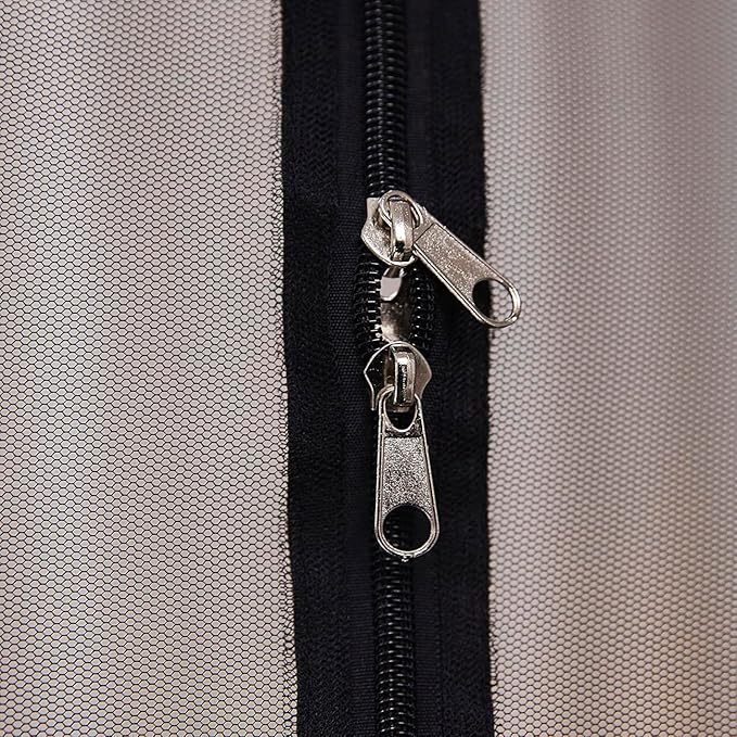 Mengersi Pop Up Mosquito Net for Bed,Portable Folding Mosquito Net Tent with Net Bottom for Baby Adults Camping Travel(Black,Twin)