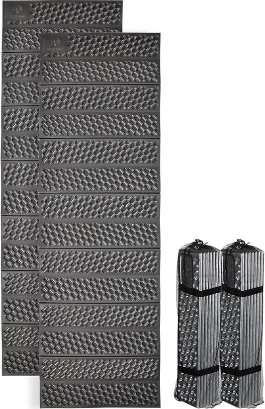 REDCAMP Foldable Foam Camping Pads for Sleeping, Waterproof Closed Cell Foam Camping Sleeping Pad - Ultra-Lightweight for Hiking & Backpacking, R-2.1 Insulated, Royal Blue/Grey/Green/Brown/Khaki