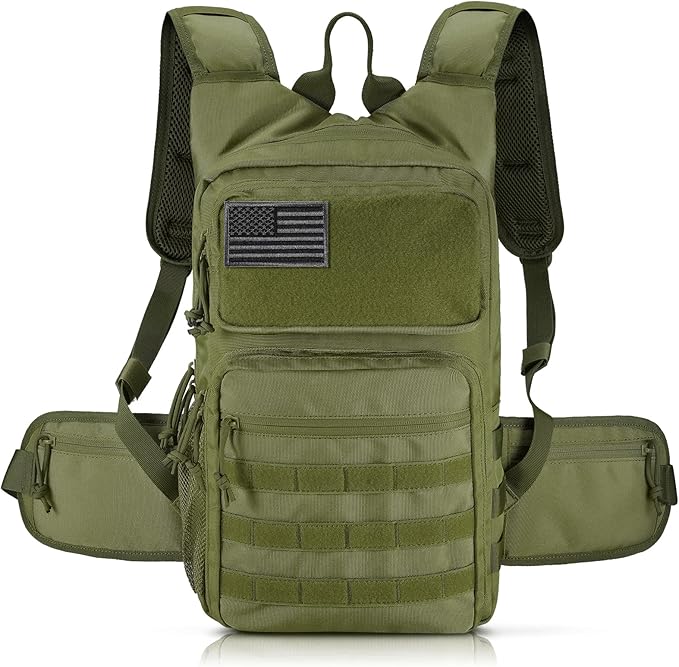 Tactical Hydration Pack Lightweight Insulation Water Backpack Molle Hydration Backpack for Hiking, Running, Cycling, Climbing, Hunting, Fishing
