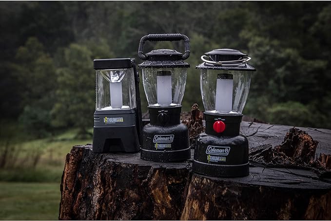 Coleman Rugged Rechargeable 700L LED Lantern, Water & Impact-Resistant Rechargeable Lantern with USB Charging Port, Carry Handle, & 2 Light Modes; Lifetime LEDs Never Need Replacing