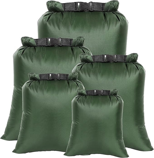 Dry Bags Waterproof Set, 5 Packs Ultralight Waterproof Bags Small Stuff Sack Water Proof Bag Dry Packs, Outdoor Dry Bag Keep Gear Dry for Backpacking Hiking Boating Camping Travel