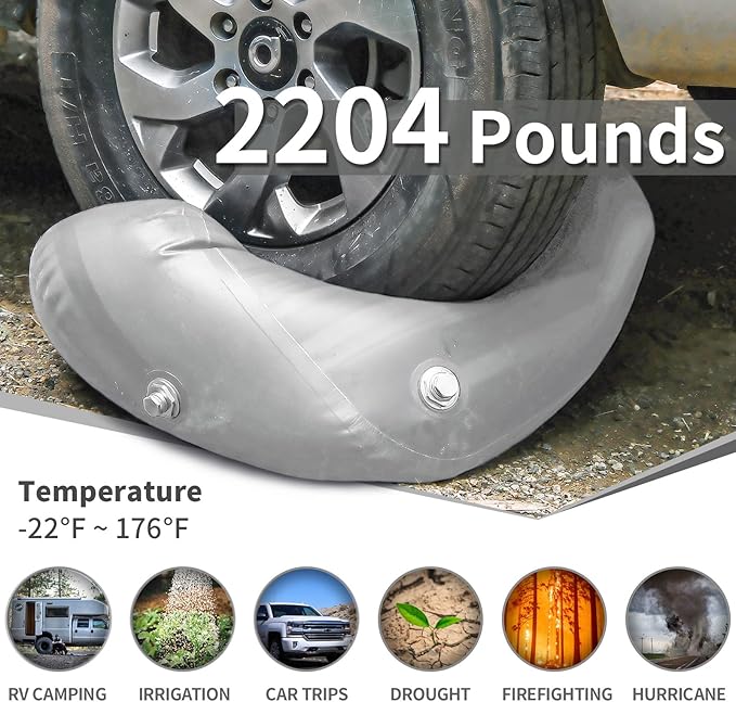 Water Storage Bladder for Drinking, TPU Water Bladder Tank, No BPA & PVC Portable Collapsible Flexible Container for RV Camping, Emergency Water Supply & Irrigation, Food-Grade Materials, 100 Gallon