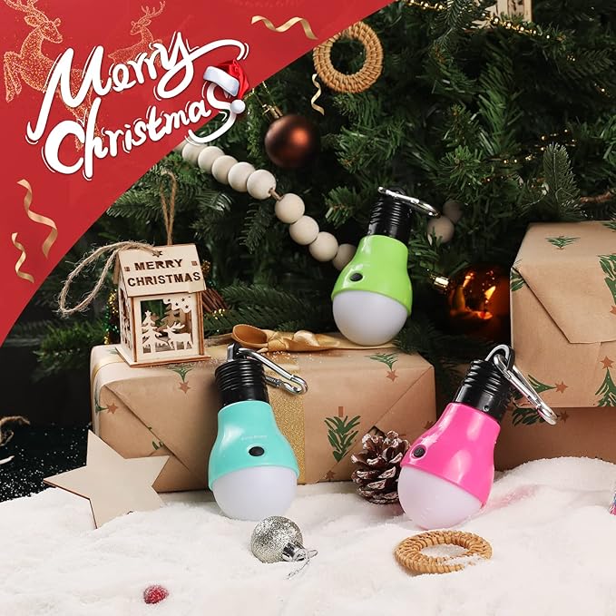 EverBrite 3-Pack Camping Lights - 3 Lighting Modes, Portable LED Bulbs Ideal for Kids’ Adventure Activities, Backpacking, Camping, Picnic, Emergency and More, 3 x AAA Batteries Included