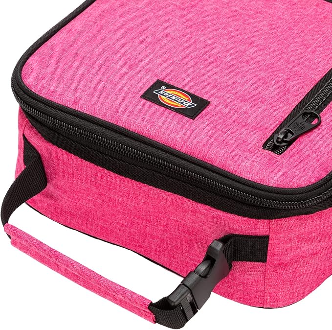 Dickies Basic Insulated Lunch Bag for Work, Thermal Reusable Office Lunch Box for Men, Women (Pink)