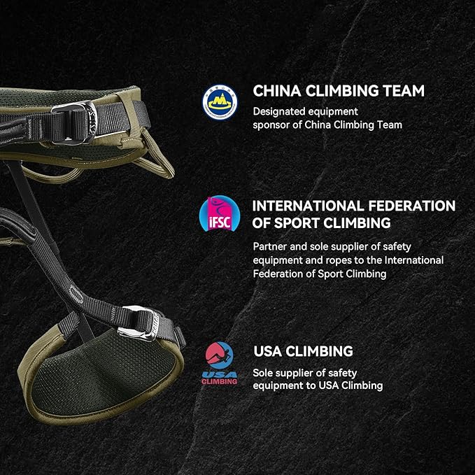 KAILAS B4 Rock Climbing Harness Men Roofing Harness Safety Belt Climbing Gear Adjustable Mountaineering Lightweight