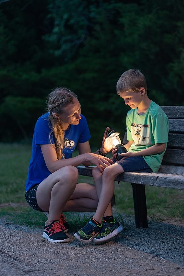 Enbrighten LED Mini Camping Lantern, Battery Powered, 200 Lumens, 40 Hour Runtime, 3 Modes, Night Light for Kids, Ideal for Hiking, Outdoors, Emergency, Snow, Hurricane and Storm