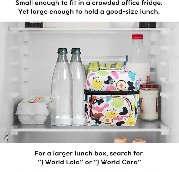 J World Corey Kids Lunch Bag. Insulated Lunch-Box for Boys Girls, Kiddo