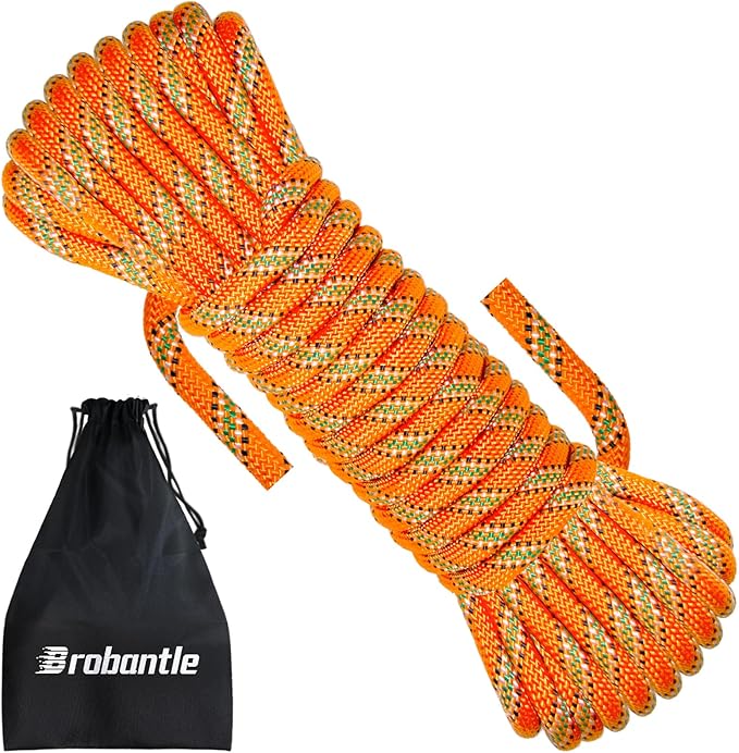 10.5mm Climbing Rope,Static Rock Climbing Rope for Escape Rope Ice Climbing Equipment Fire Rescue Parachute