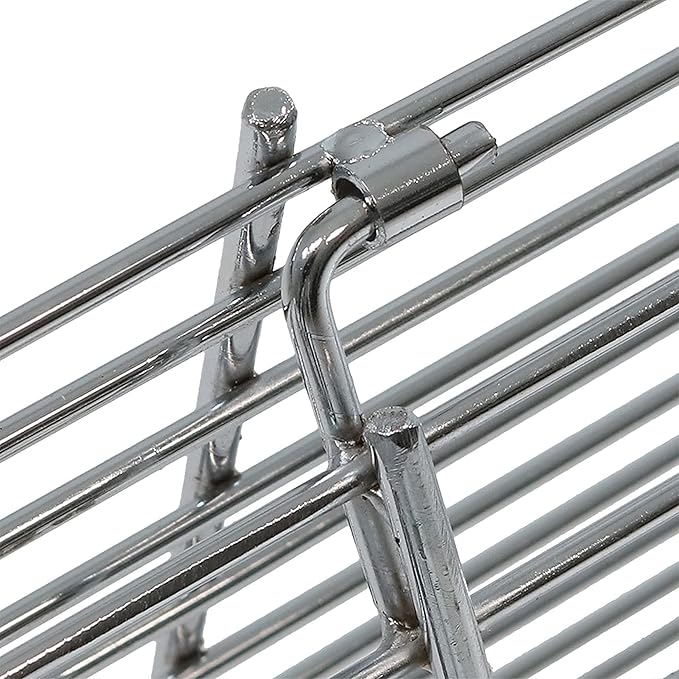 Sunnydaze 40-Inch Heavy-Duty Foldable Chrome-Plated Fire Pit Cooking Grill Grate