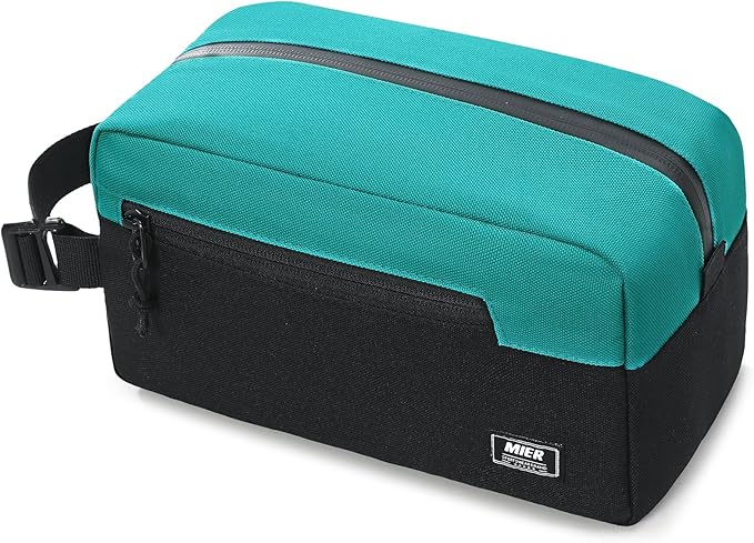 MIER Freezable Snack Bags Small Frozen Mini Cooler Lunch Bag Freezer Insulated Pouch for Kids Adults Work School Travel On-the-go, Blue/Black