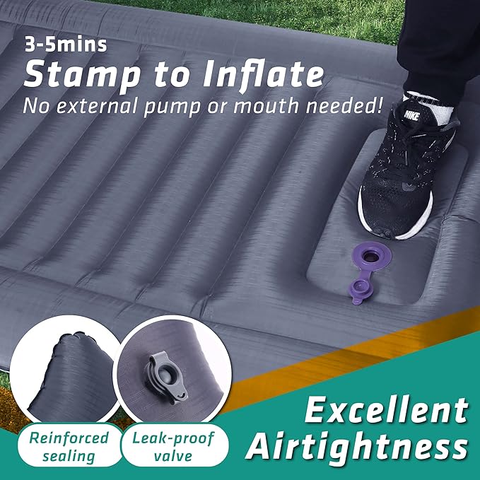 TREKOLOGY Sleeping Pad for Camping, UL140 Ultralight Backpacking Sleeping Mats for Adults Blow Up for Camping Sleeping Pads