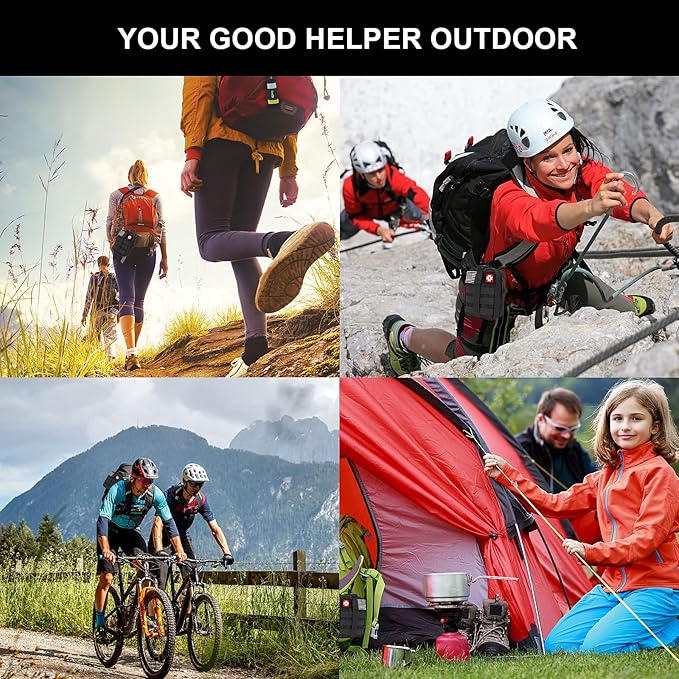 Gifts for Man Dad Husband, 210 PCS Survival First Aid kit, Professional Survival Gear Camping Essentials Emergency Medical Goods for Camping Boat Home Car Disaster Adventure (Black)