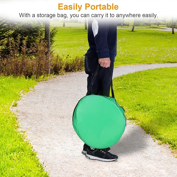 Pop Up Beach Tent for 2-3 Person, UPF50+ Anti-UV Sun Shelter w/Storage Bag, Portable Waterproof Instant Sun Shade Canopy for Outdoor Beach Camping Hiking Travel Family, Green