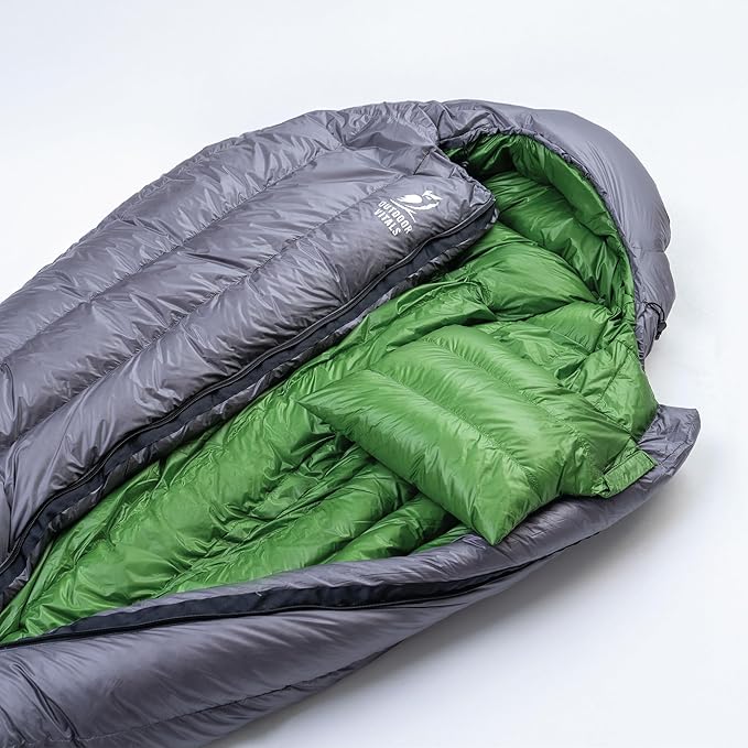 Summit Sleeping Bag 800+ Fill Power Starting Under 2lbs Ultralight Backpacking Mummy Down Sleeping Bag for Lightweight Hiking & Camping