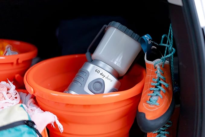 ust 60-DAY Duro LED Portable 1200 Lumen Lantern with Lifetime LED Bulbs and Hook for Camping, Hiking, Emergency and Outdoor Survival