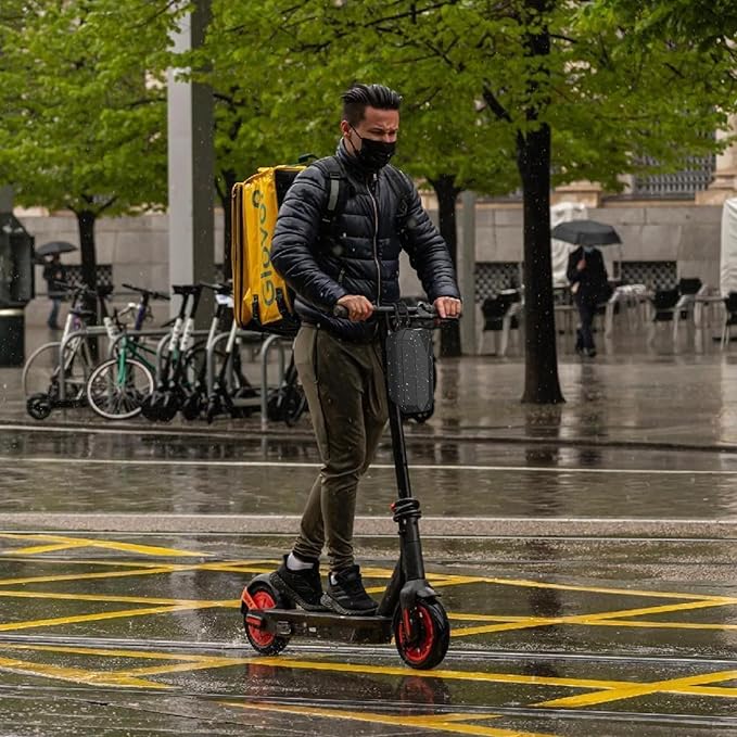 Hiboy Scooter Storage Bag, 3L/4L Large Capacity Scooter Handlebar Bag, Front Hanging Bag for Electric Scooter/Electric Bike, for Carrying Chargers, Phone, Keys with Waterproof Hardshell EVA Material