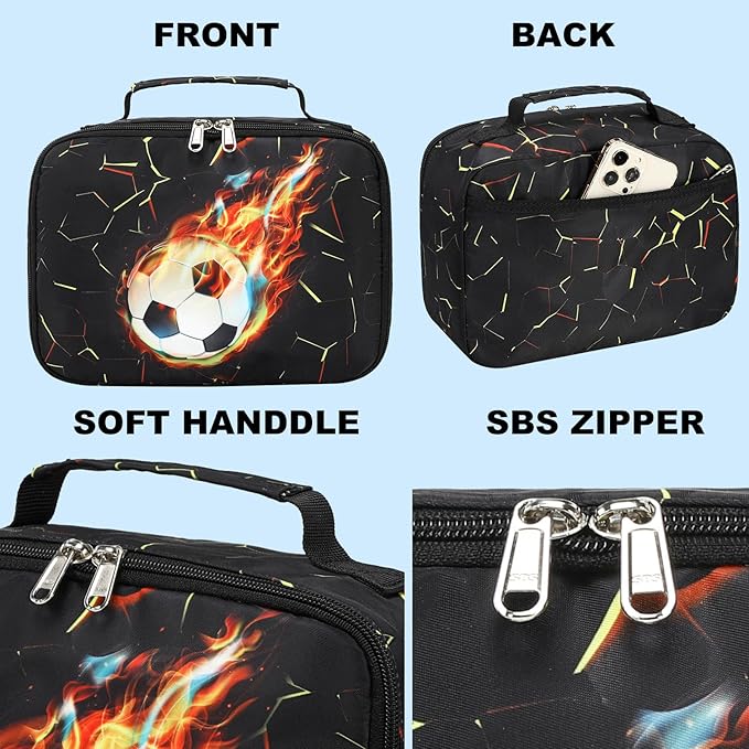 LOIDOU Lunch Box Kids Boys Girls Insulated Lunch Bag Thermal Meal Tote Women Reusable Lunch Pail Bags for School Travel