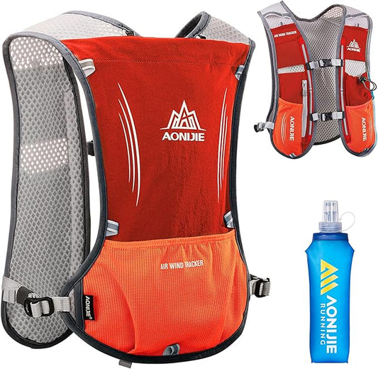 AONIJIE Hydration Backpack Running Vest, 5L Capacity, Multi-Pocket Design, Breathable and Lightweight, Pack for Outdoor Sports - Running, Cycling, Climbing and Hiking