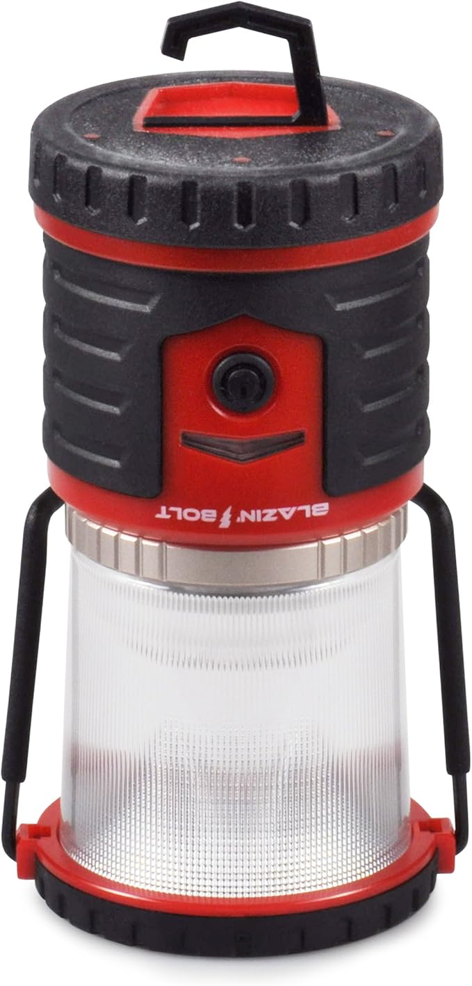 Blazin Bolt Rugged USB Rechargeable Lantern | 1000 Lumen | 350 Hours of Light | Giant 12000mAh Power Bank | 6 Modes | Camping, Emergency, Power Outage, Storm, Blizzard, Hurricane Survival