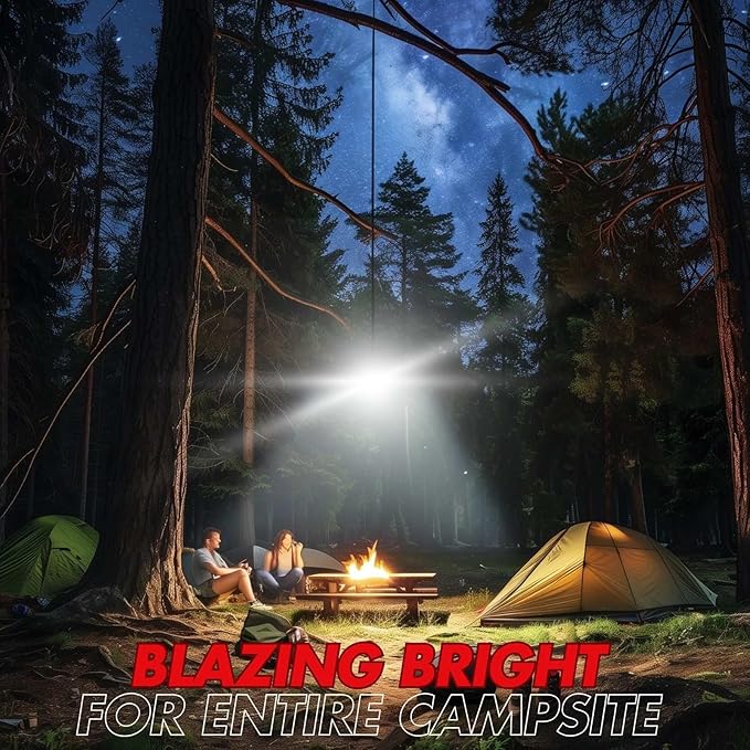 SUBOOS Gen 2 Pro 3000LM UFO Camping Lantern Rechargeable, Portable Tent Light, 200h Runtime, Waterproof for Camping, Canopy, Vendor, Emergency, Outage