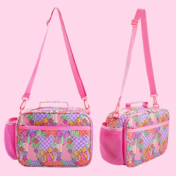 RLGPBON Kids Lunch Box for Girls Lunch Bag Insulated Durable Lunch Box Children Lunch Tote Bag for School