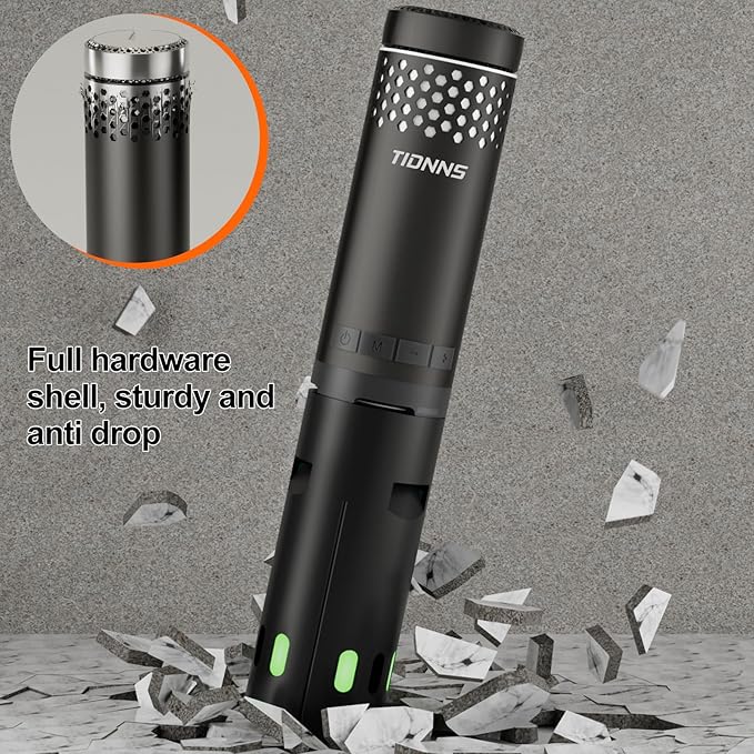 Camping Lights Rechargeable, Detachable Camping Lantern with Stand, Telescopic Waterproof Camping Lamp, Magnetic Work Hanging Light, LED Tent Flashlights for Emergency, Power Outages (Black)