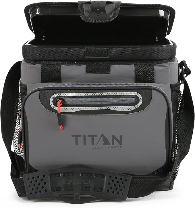 Arctic Zone Titan Deep Freeze Cooler - Zipperless Hardbody Cooler - Small & Large Capacity- Beach & Camping Cooler - Deep Freeze Insulation, HardBody Liner, and SmartShelf