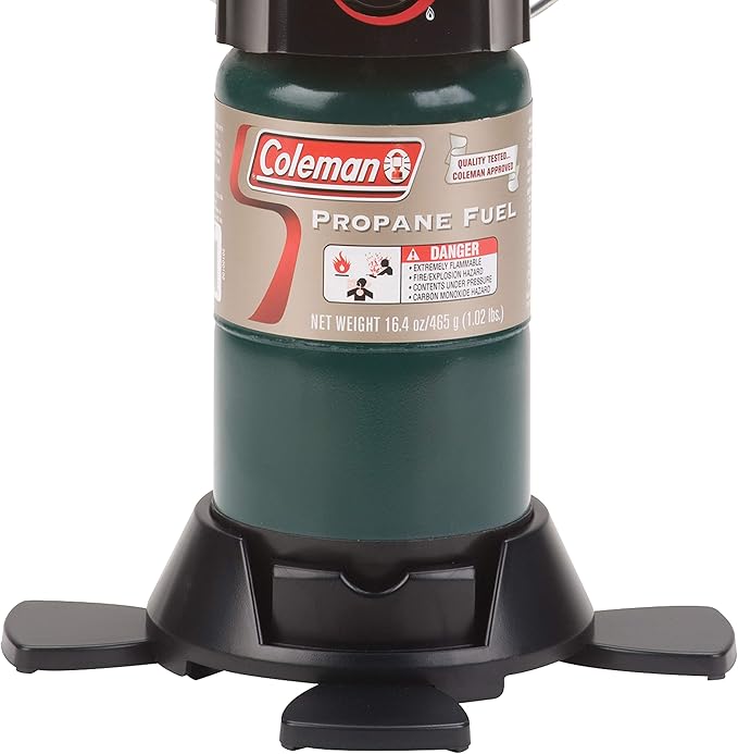 Coleman 1000 Lumens Deluxe Propane Lantern Gas Lantern with Adjustable Brightness Pressure Control Carry Handle and Mantles Included