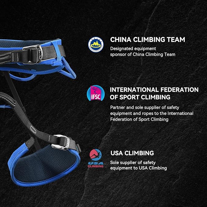 KAILAS B4 Rock Climbing Harness Men Roofing Harness Safety Belt Climbing Gear Adjustable Mountaineering Lightweight