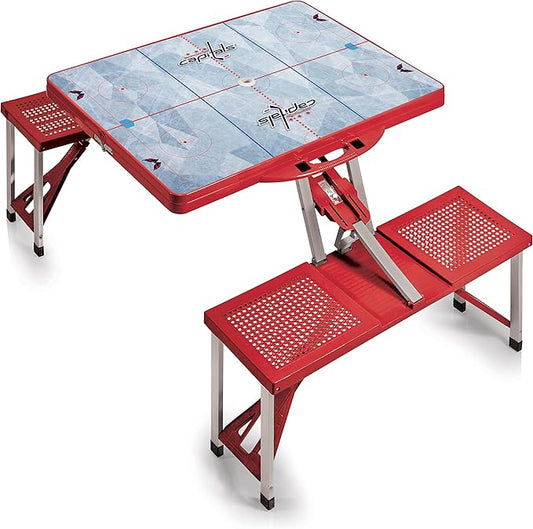 PICNIC TIME NHL Unisex-Adult NHL Picnic Table Portable Folding Table with Seats