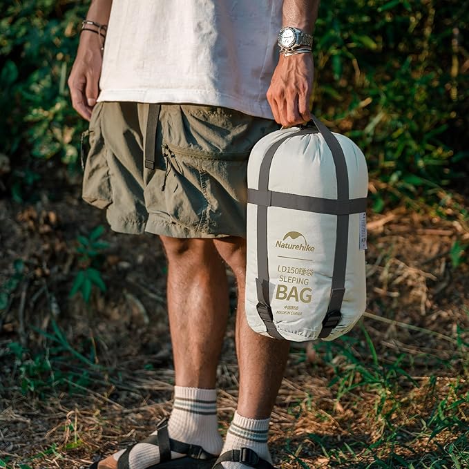 Naturehike 36-54℉ Camping Sleeping Bag for Adults, Spliceable Double Sleeping Bag 3 Seasons, Lightweight Waterproof Sleep Bags for Cold&Warm Weather