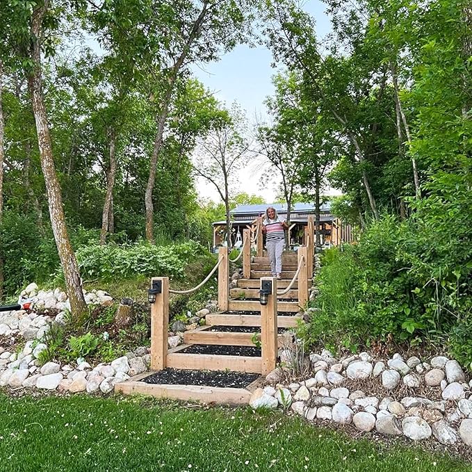 2 Inch Natural Jute Rope, 65 Feet Thick Hemp Rope, 4 Strands Twisted for Docks, Nautical, Raliings, Tree Climbing, Decorating, Indoor/Outdoor Use