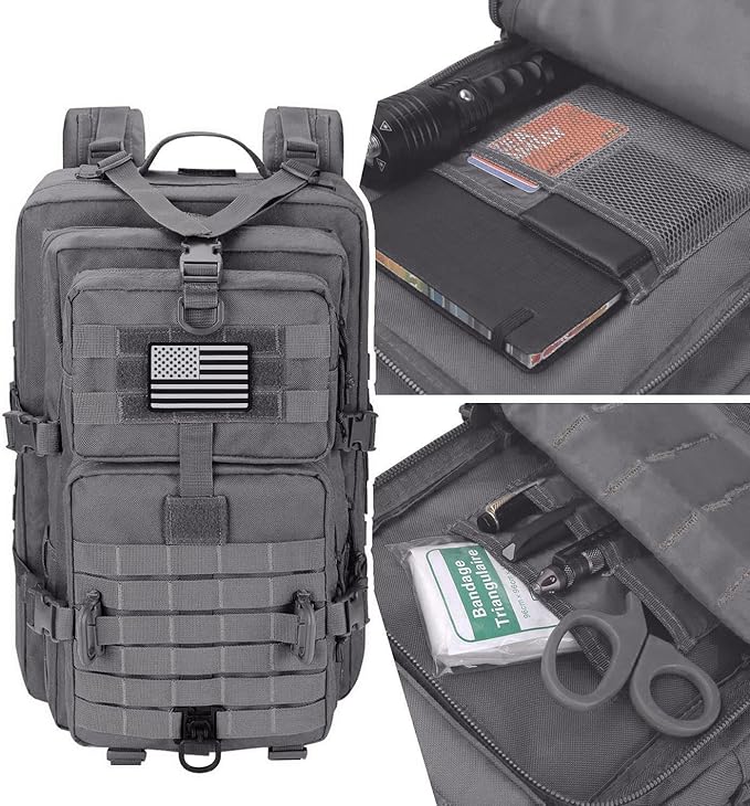 MOLLE Assault Pack, Tactical Backpack Military Army Camping Rucksack, 3-Day Pack