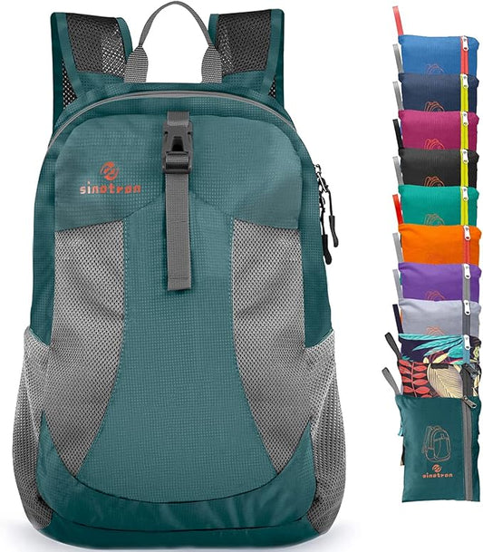 sinotron 22L Lightweight Packable Hiking Backpack, Small Hiking Backpack Day Pack for Women Men Travel Camping Vacation
