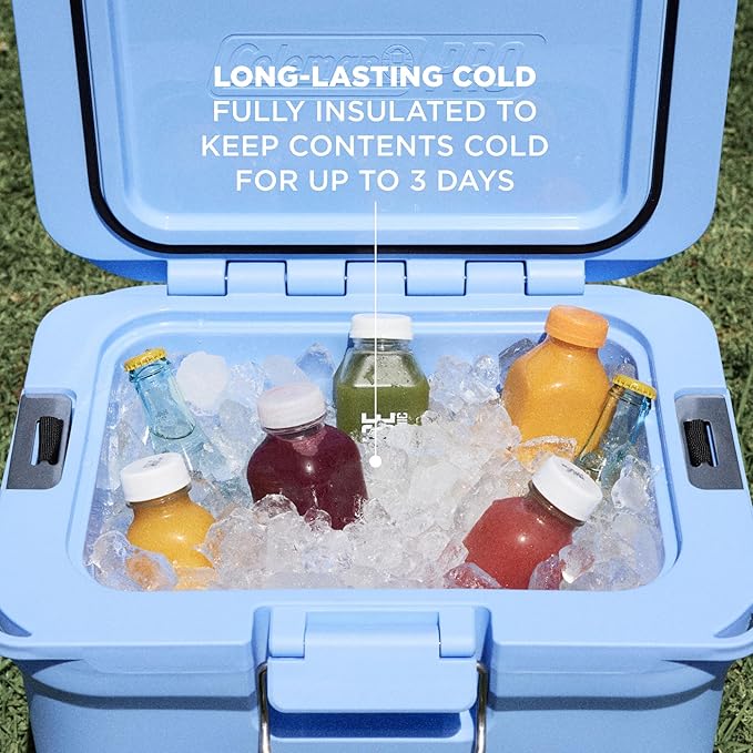 Coleman Pro 25qt Ultra-Light Premium Hard Cooler, Extra-Thick Insulation Keeps Ice up to 3 Days, 36-Can Capacity
