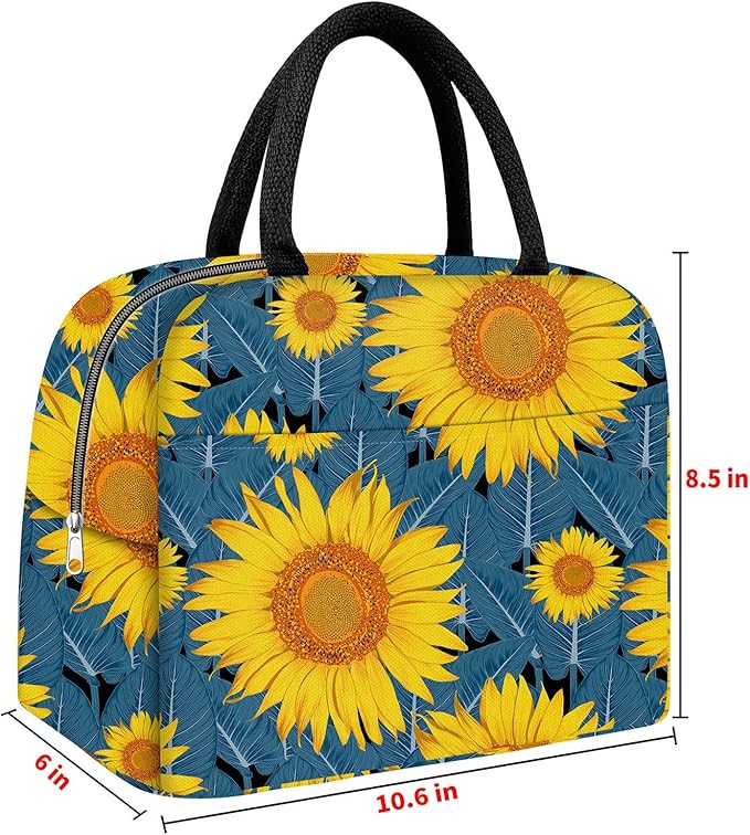 Cute Lunch Bag Women with Placemats, Insulated Lunch Box for Women, Placemats Keep Clean and Hygienic Durable Leakproof Thermal Bag High Capacity for Travel Picnic Insulated Lunch Bag