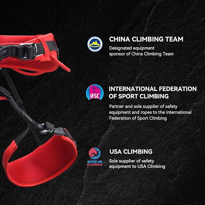 KAILAS B4 Rock Climbing Harness Men Roofing Harness Safety Belt Climbing Gear Adjustable Mountaineering Lightweight