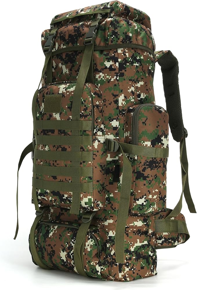 King'sGuard 70L Camping Hiking Backpack Tactical Backpack Military Molle Rucksack Backpack for Outdoor