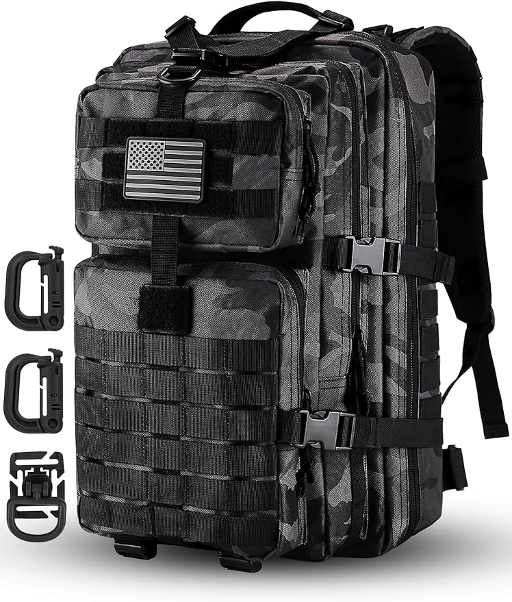 MOLLE Assault Pack, Tactical Backpack Military Army Camping Rucksack, 3-Day Pack