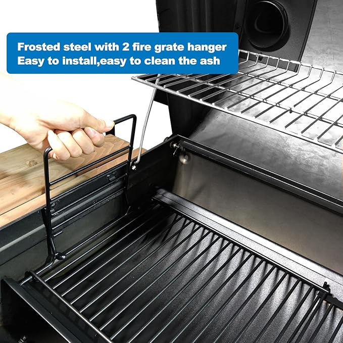 Uniflasy 23.62" to 35.43" Adjustable Ash Pan Replacement for Chargriller 5050 1224 5072 5650 1324 2121 2222 2123 E1224, Fit Oklahoma Joe’s Charcoal Grills, Royal Gourmet, Charbroil Replacement Part